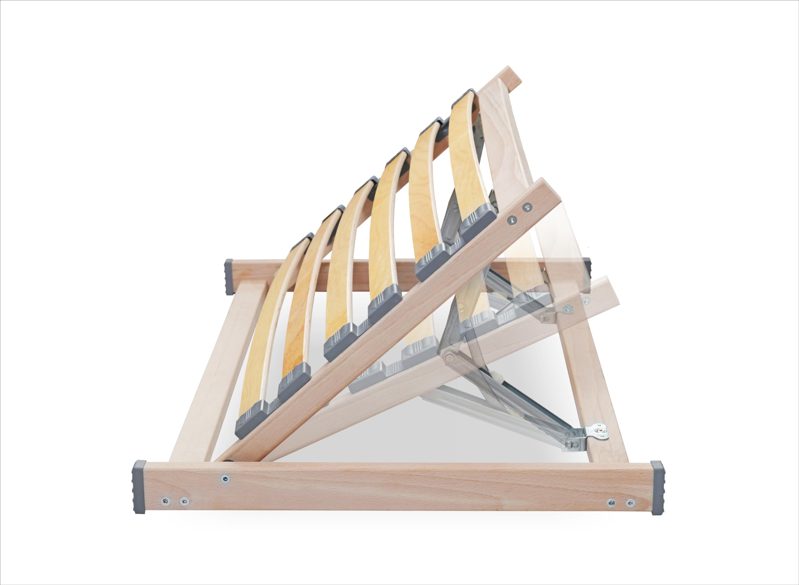 ECOFORM - Kopfteilverstellung ECO Head das Original 90cm – Kopfteil für Bett mit 13-facher Verstellung – Bett Aufstehhilfe kompatibel mit 90cm und 2x90cm Breiten Rahmen – Lattenrosthalter verstellbar