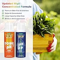 Vista 2 de FOLLOWIN pH Up and Down Control Kit (9oz+9oz), Hydroponics pH Tester Calibration Adjuster Buffer Solution Combo for Soil Gardening Plants Pool A