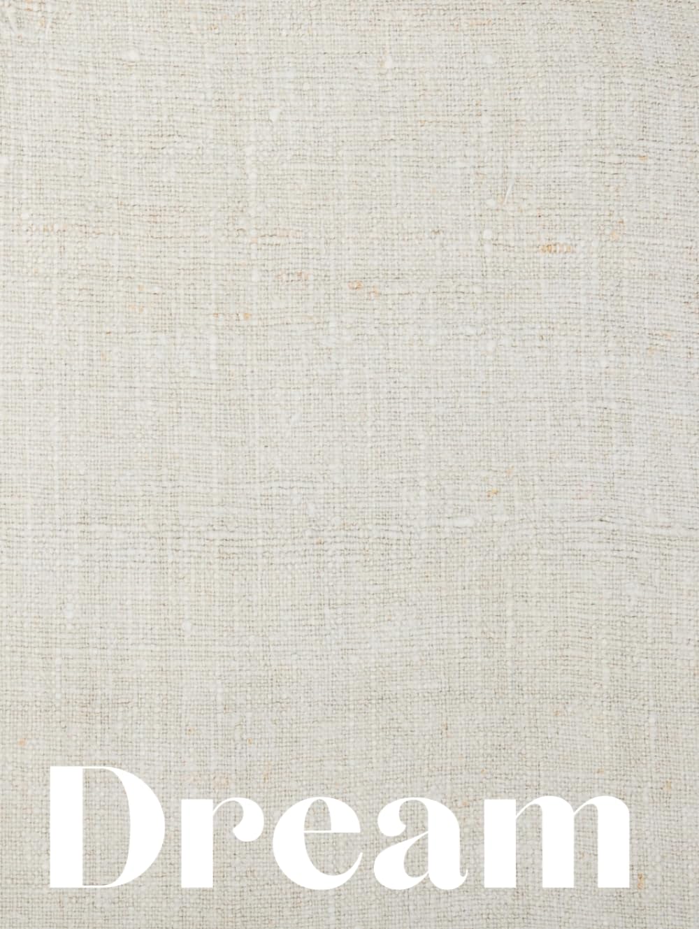 Livre déco table basse lin crème Dream pour valoriser un meuble vide