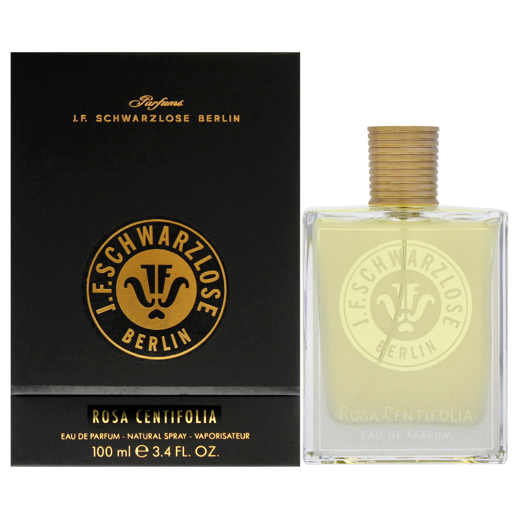 SchwarzloseRosa Centifolia - Unisex EDP Spray Fragrance - Long Lasting and Captivating Perfume with Geranium, Jasmine, and Vetiver - Body Spray with Floral and Woody Scent - 3.4 oz