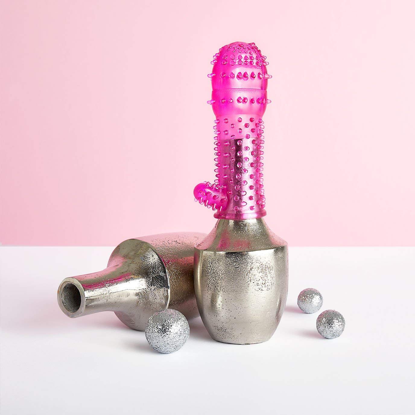 Genoppte Penishlle mit Klitorisreizer, 12 cm : Amazon.de: Drogerie &  Krperpflege
