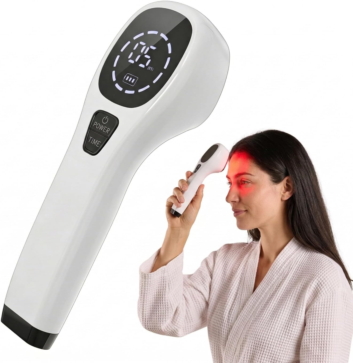 Handheld Red Light Therapy for Dogs,Cold Laser Therapy Device for Dogs and Pets, Portable Low-Level-Laser Therapy Vet Device for Pain Relief,Itching Skin & Wound Care in Dogs, Cats, Horses (White1.0)