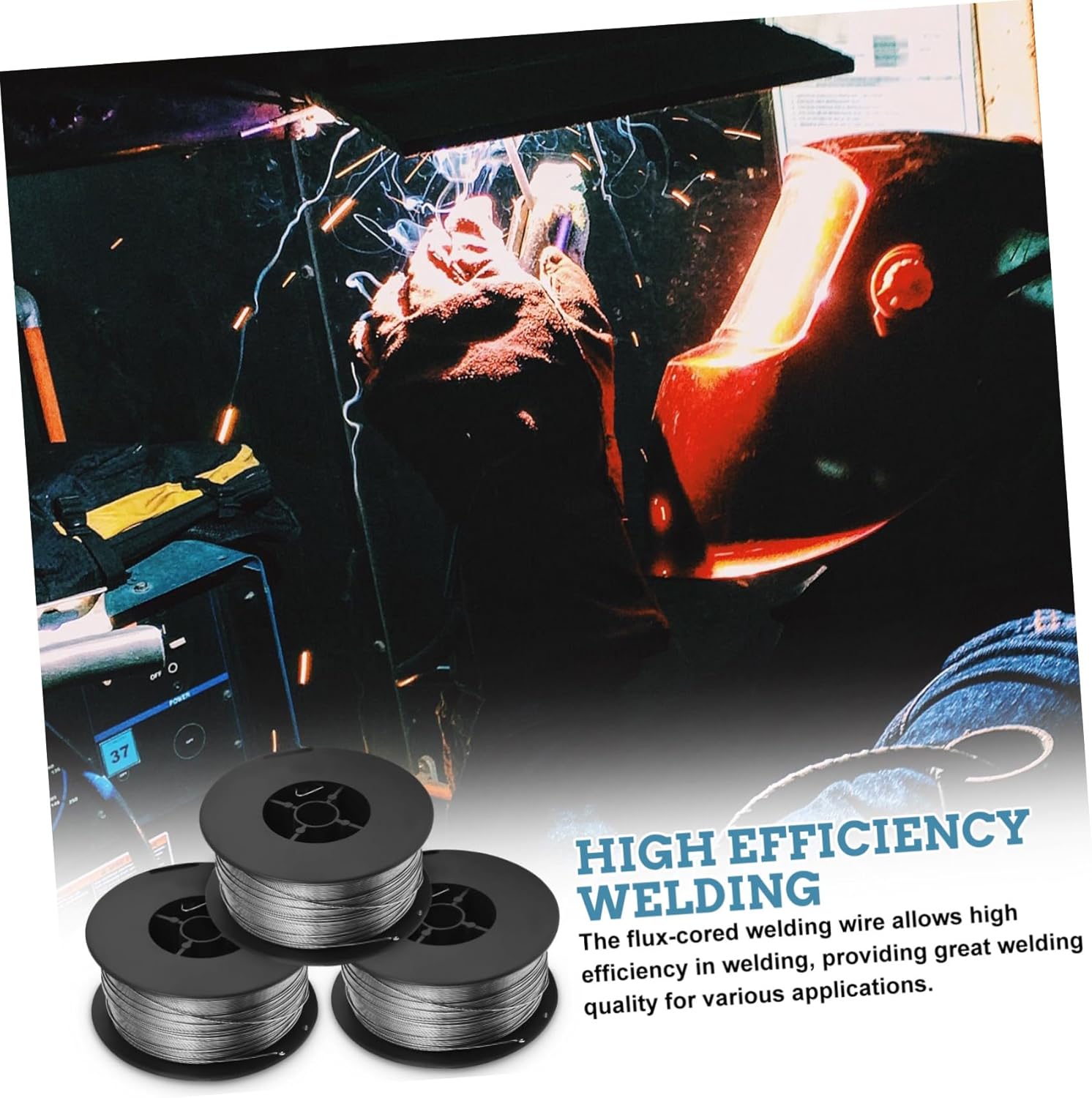 Efficient Welding Wire Flux Cored Mig Wire Gasless Welding Spool Supplies Steel for Diy Projects