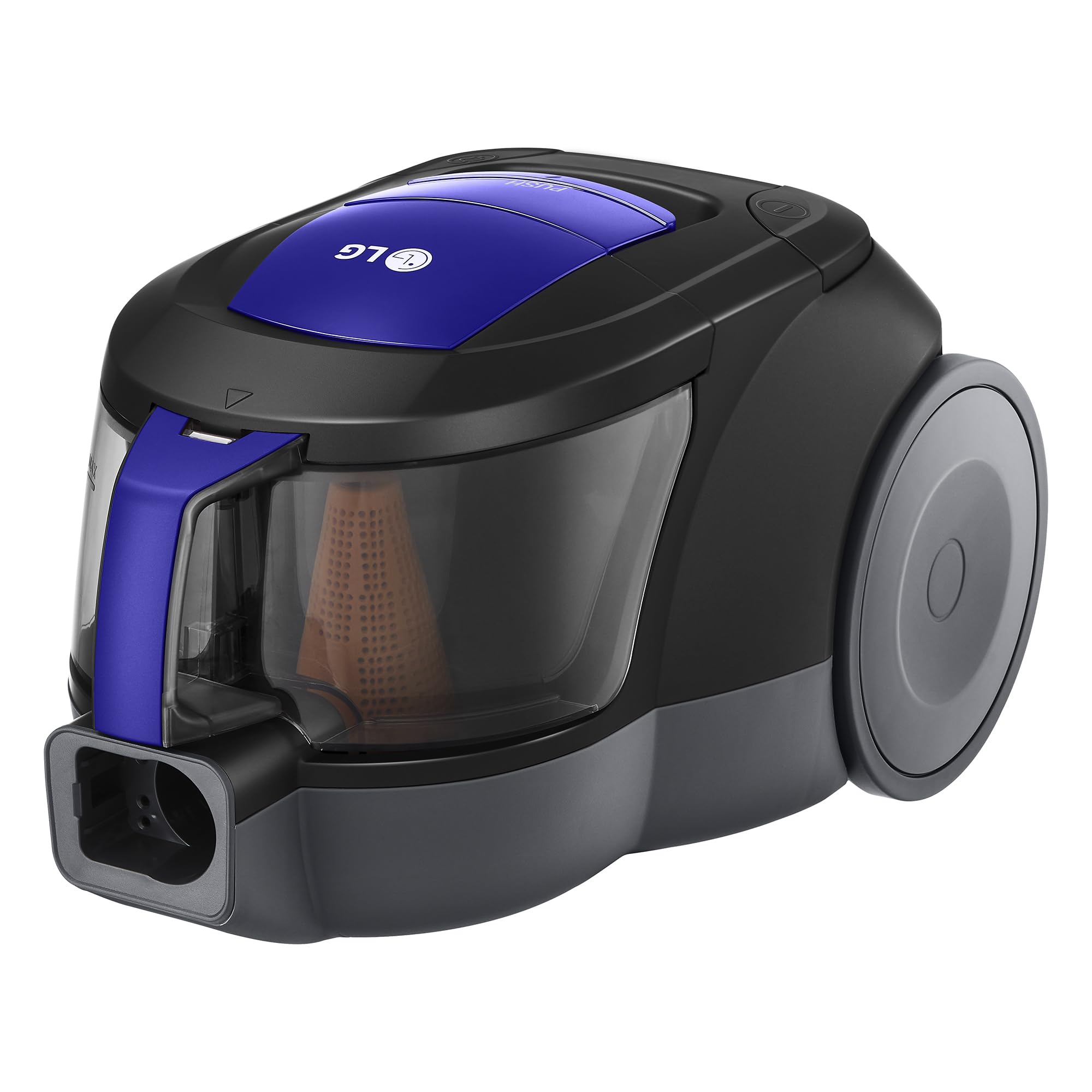 LG VC5506NHTB - Aspirador sin Bolsa 650W, Sistema Ciclónico Elipse, Aspiradora Tubo Telescópico, Regulación Potencia, Depósito 1,1L, Especial alfombras y Suelos Duros, Azul