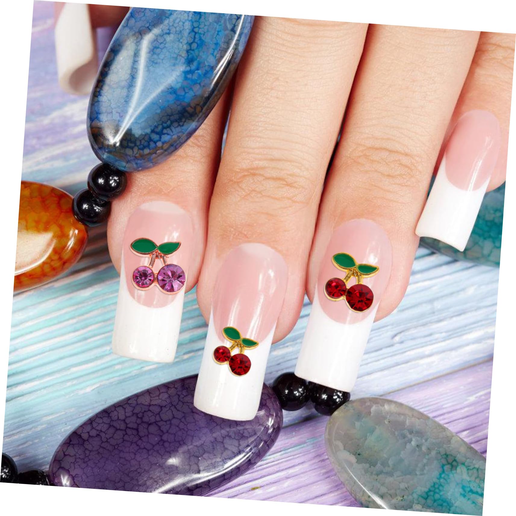 VICASKY 5 Set Charms Per Unghie Decorazioni Per Nail Art E Design Unico E Per Manicure Te Per Unghie Naturali E 32 Pezzi*5