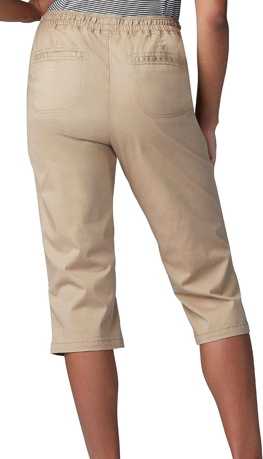 Lee Women's Flex-to-go Relaxed Fit Pull-on Utility Capri Pant