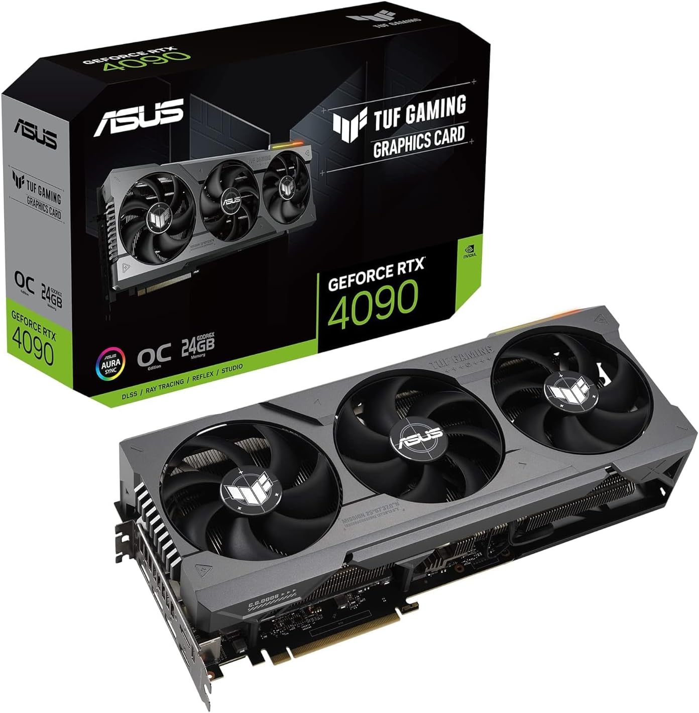ASUS TUF GeForce RTX® 4090 OC Edition Gaming pci_e_x16 Graphics Card (PCIe 4.0, 24GB GDDR6X, HDMI 2.1a, DisplayPort 1.4a) TUF-RTX4090-O24G-GAMING