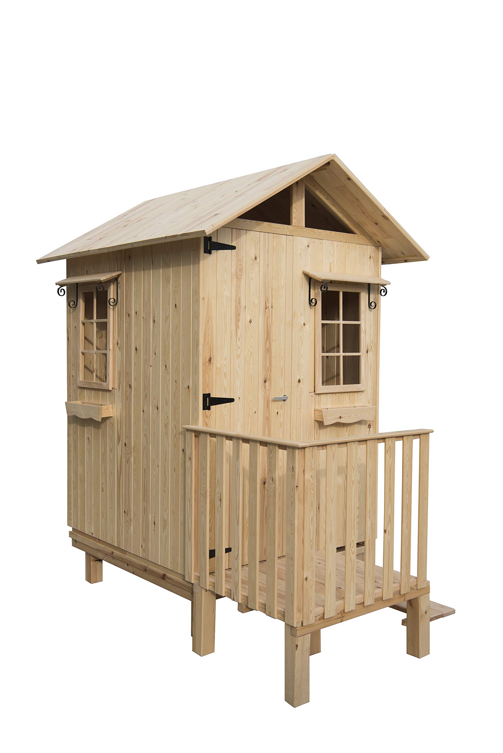 ESTRUCMADER Caseta de Madera Vestuario Mod. Beach Color Roble ...