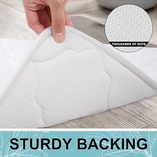 Miniatura 5 de Olanly - Alfombra de baño de espuma viscoelástica, ultra suave, antideslizante y absorbente, lavable a máquina, cómoda, gruesa alfombra de baño para