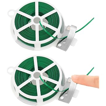 100 m Plant Binding Wire Thin 2 Rolls Garden Twist Tie