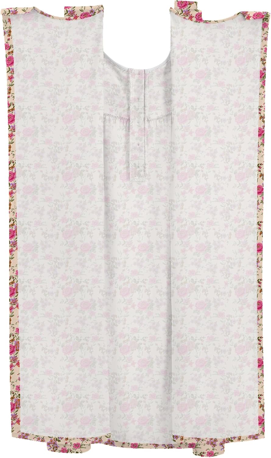 Hospital Gowns for Women Tear Away Snap Open Back Post Shoulder Surgery Sleeveless Adaptive Clothing with Pockets - Image 5