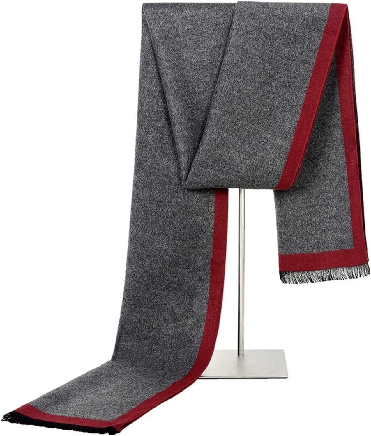 Scarf Shawl Scarves Wraps 70in Man Winter Scarf Solid Style Formal Business Shawl Thicken Warm Muffler (Color : Onecolor, Size : 30 * 180cm)