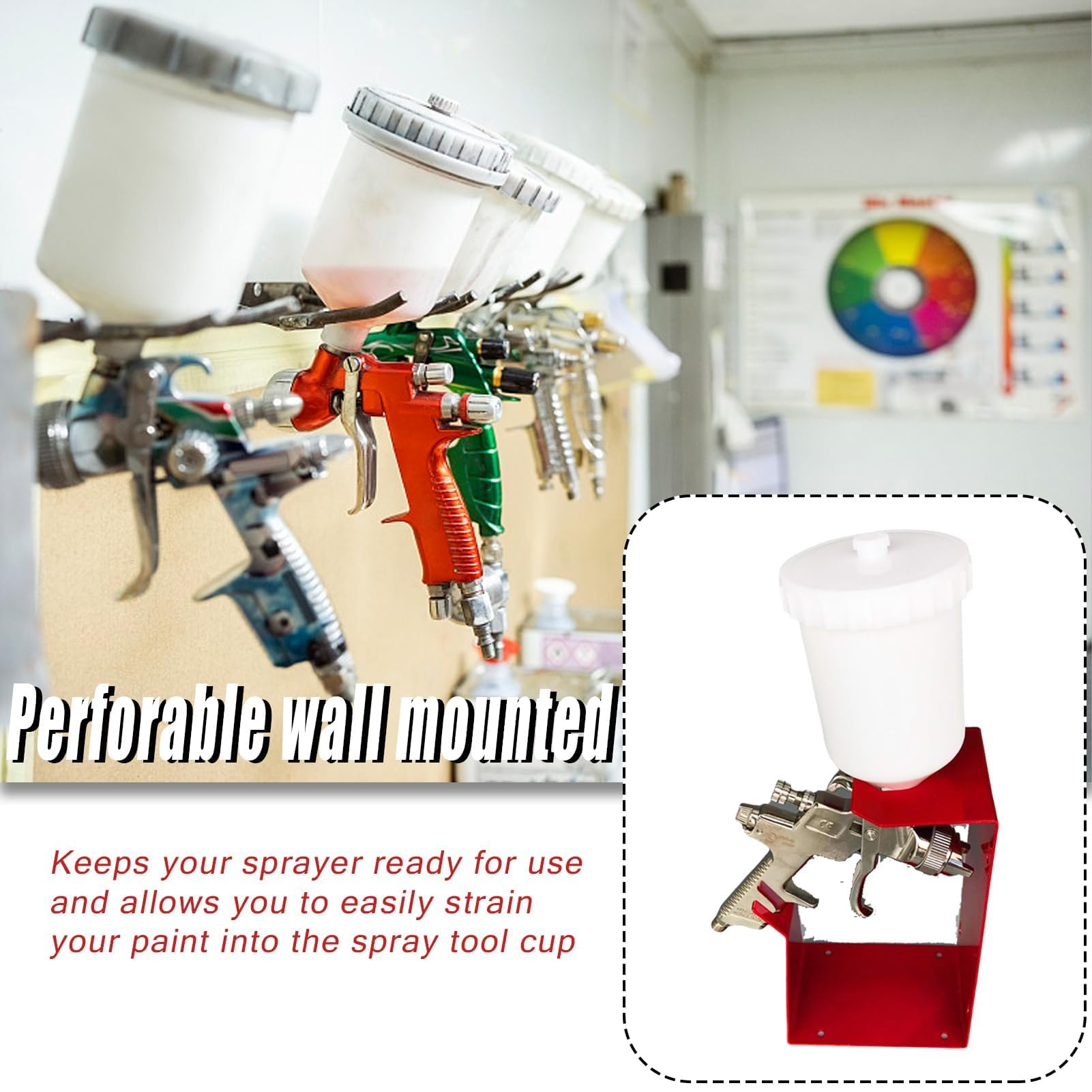 Supports de Pistolet à Peinture, Supports de Pistolet à Alimentation par gravité, Supports de Pistolet Hvlp, Pistolets Hvlp, tuyaux