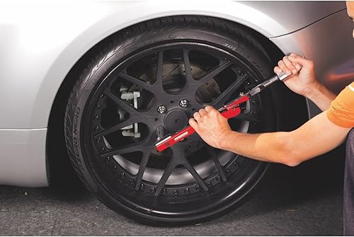 Miniatura 7 de Powerbuilt Llave dinamométrica de 12 pulgada, haz de desviación, rango de par preciso de 20 a 220 libras, medición precisa con sonido, 649972