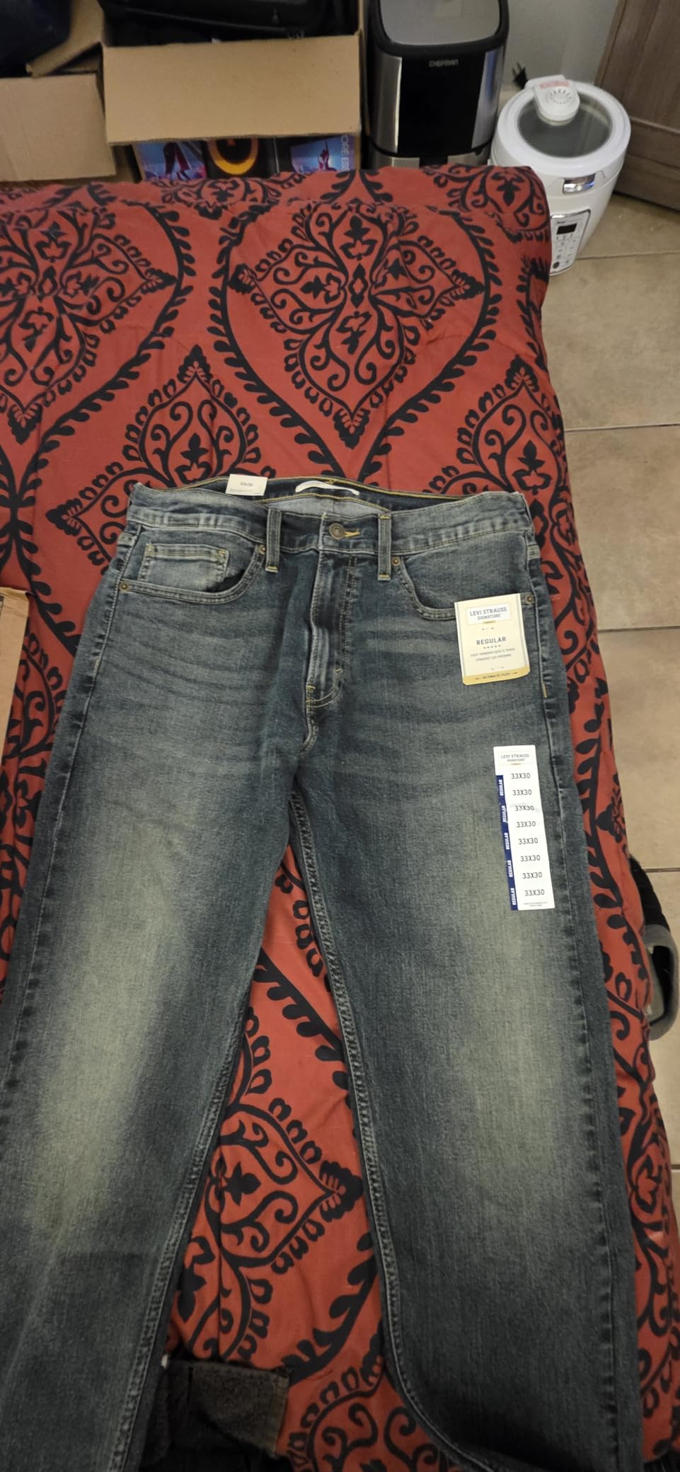 Levi Strauss Signature Gold Men's Relaxed Fit Flex Jeans (Available in Big & Tall)
