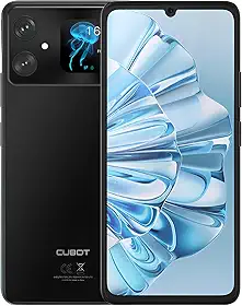 Cubot A20, Smartphone Android 14, 4GB RAM, 128GB, Câmera 48MP, Tela Grande (Preto)