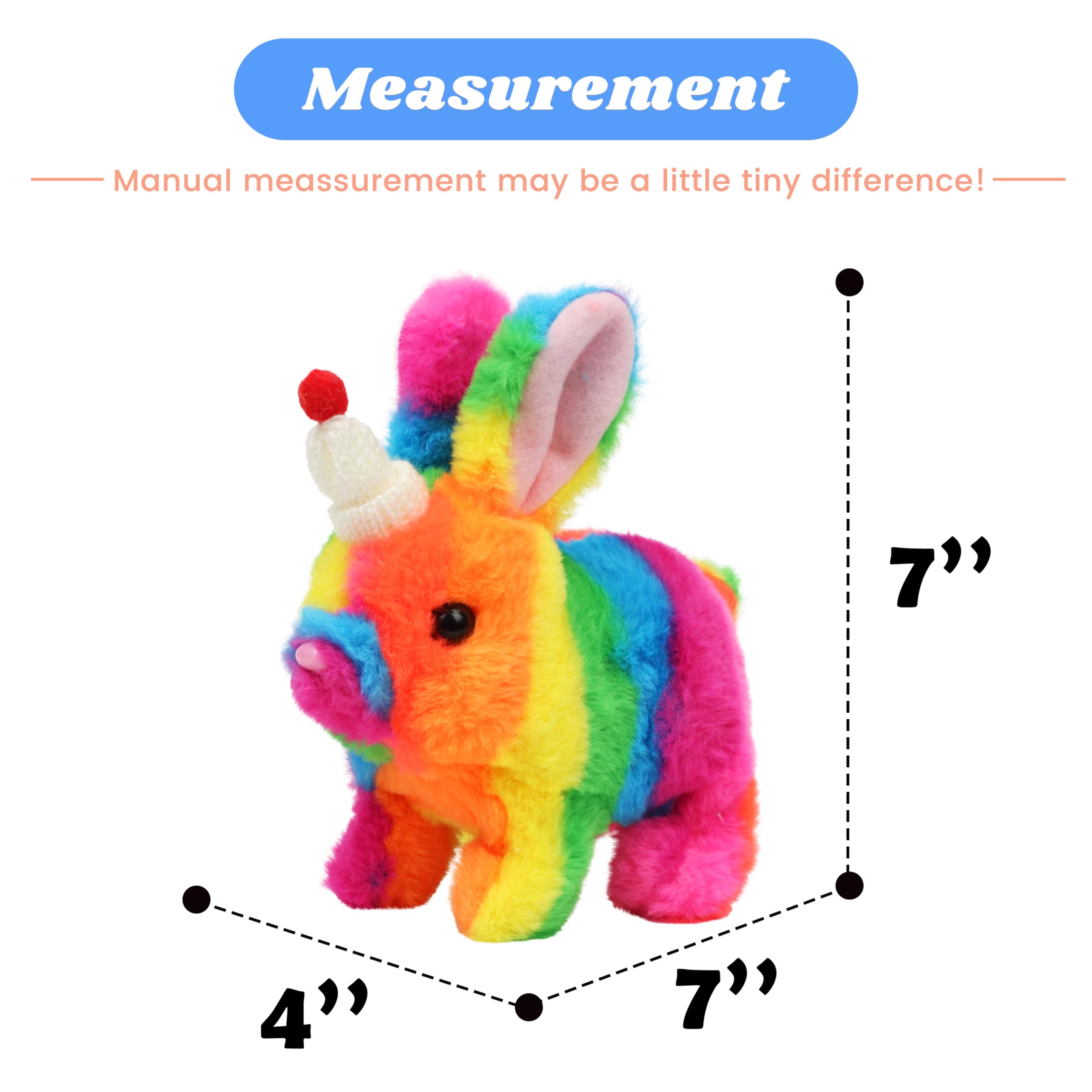 Amazon.com: Hopearl Hopping Rabbit with Hat Interactive Electronic