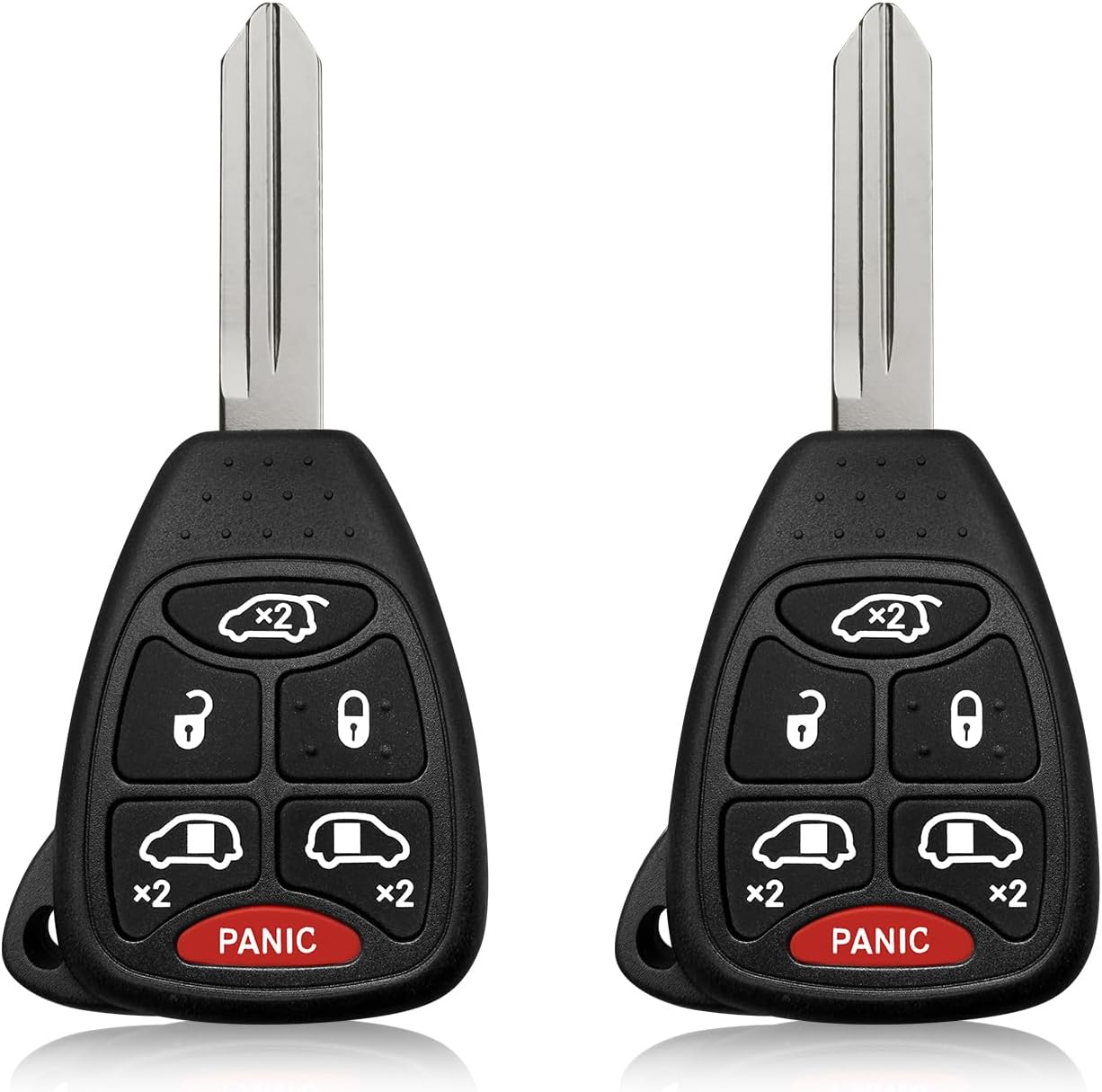2 Keylessbest Replacement for 2004 2005 2006 2007 Chrysler Town Country Dodge Grand Caravan Key Fob Remote Control M3N5WY72XX 6 Buttons 315MHz