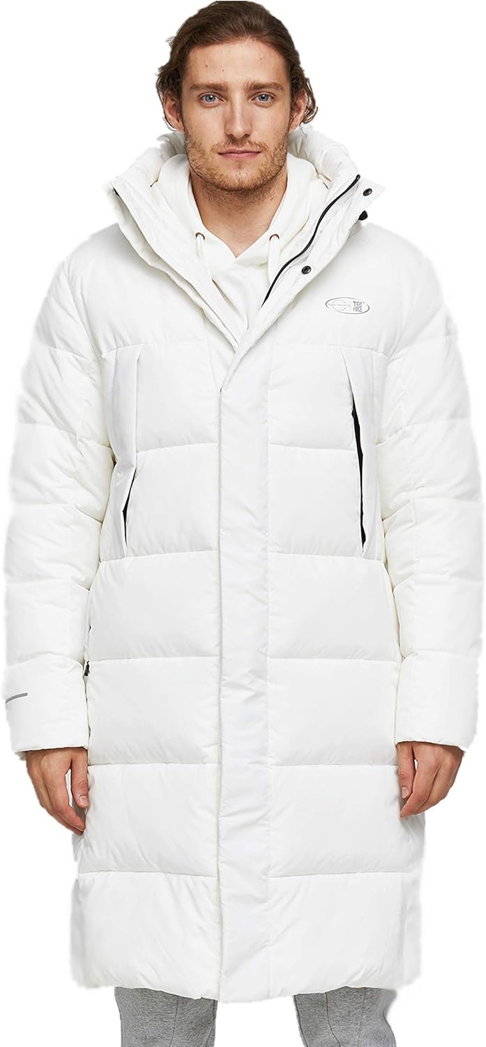 TIGER FORCE Winter Active Coat Long Puffy Jacket for Men Hoodie Thickened Padded Outerwear Snowjacket Extremely Cold at  Men’s Clothing store