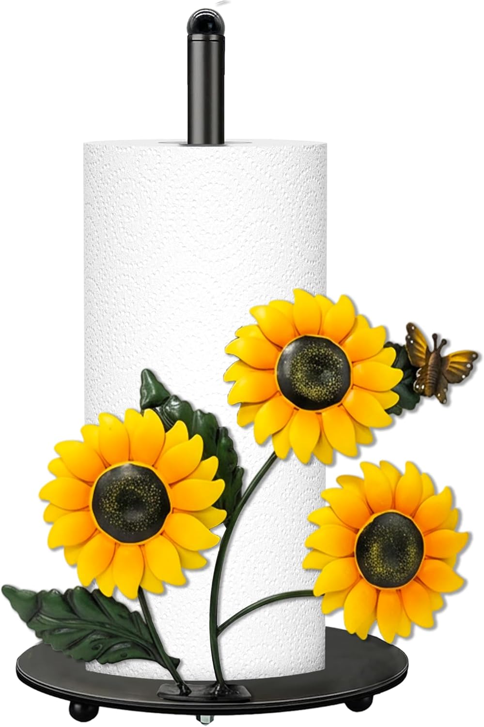 Sunflower Paper Towel Holder, Sunflower Decor for Countertop Cute Vintage Home Table, Housewarming Birthday Gifts for Sunshine