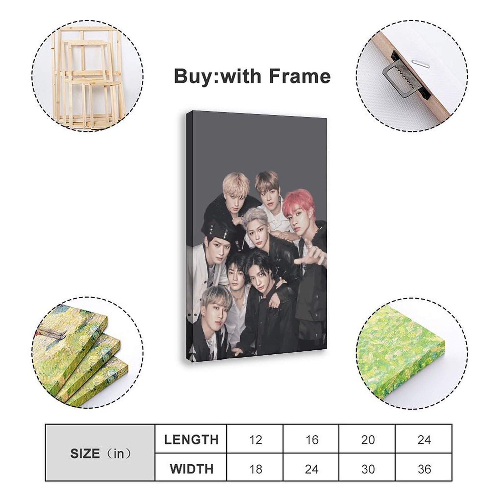 Poster Toile Stray Kids Album ATE - Lee Felix Yong Bok, Décoration Murale Chambre K-Pop 30x45 Cm