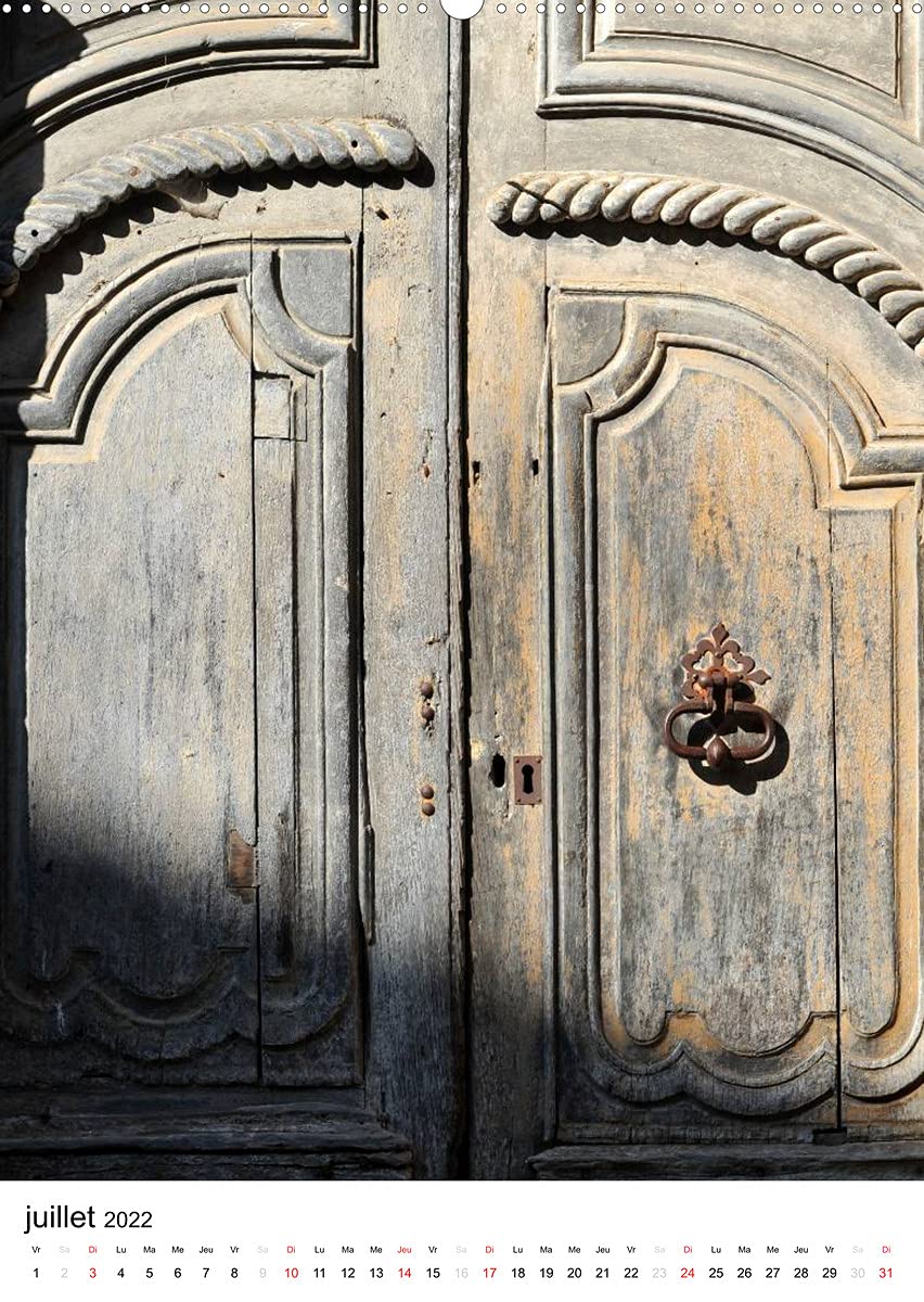 Portes de l'Aveyron (Premium, hochwertiger DIN A2 Wandkalender 2022, Kunstdruck in Hochglanz): Les portes des maisons aveyronnaises (Calendrier mensuel, 14 Pages )