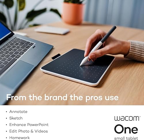 Miniatura 2 de Wacom Una pequeña tableta de dibujo con gráficos Bluetooth, 7.4 x 5.6 pulgadas compatible con Chromebook, Mac, Windows y Android para arte digital,