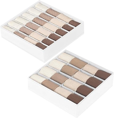 DIMJ Organizador de calcetines, organizador de cajones, organizador de cajones de ropa interior para guardar calcetines, pañuelos, corbatas,