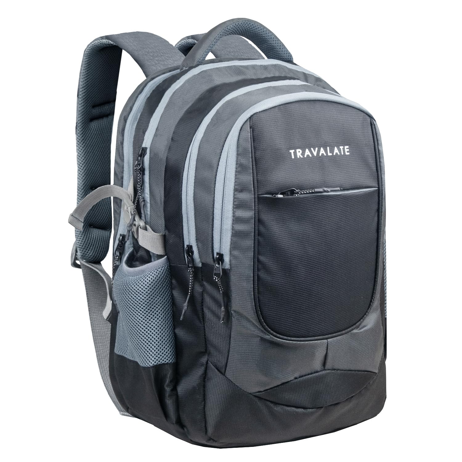 40L Four Compartment Backpack for School, Collage, Office, and Travel | Casual Laptop Backpack with Adjustable Padded Shoulder Strap, Mesh Back and Laptop Compartment| Grey-image-40