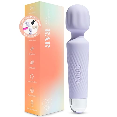 Ava Vibrator for Women – 4 Hour Battery Life | Water Resistant Body Safe Silicone | Clitoral Vibrators Sex Toy with 20 Patterns & 8 Speeds – Clit Stimulator Adult Sex Toys – Discreet Gift - Purple - Standard