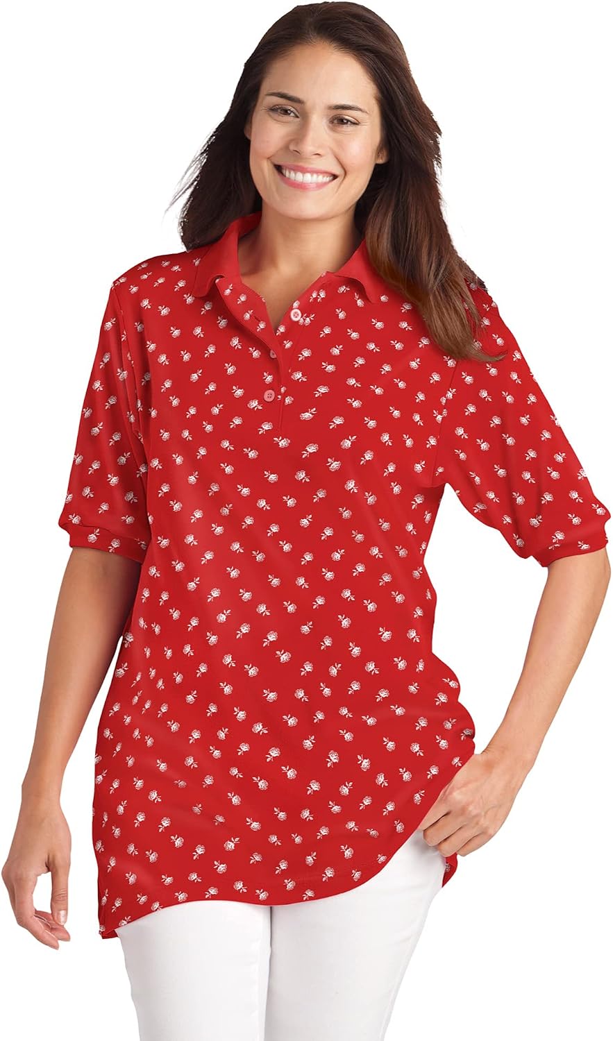 2X, Vivid Red Drift Floral Online in 