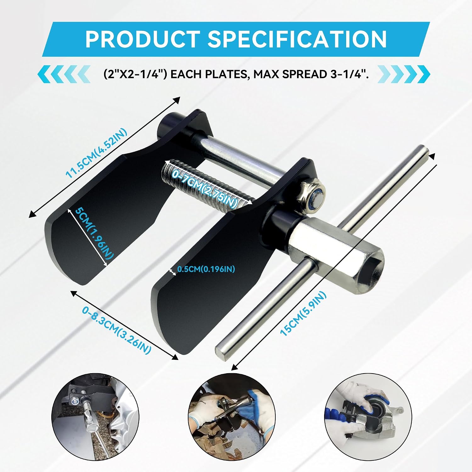 Bentolin Brake Caliper Compression Tool,Disc Brake Pad Spreader Tool for Brake Piston Rewind