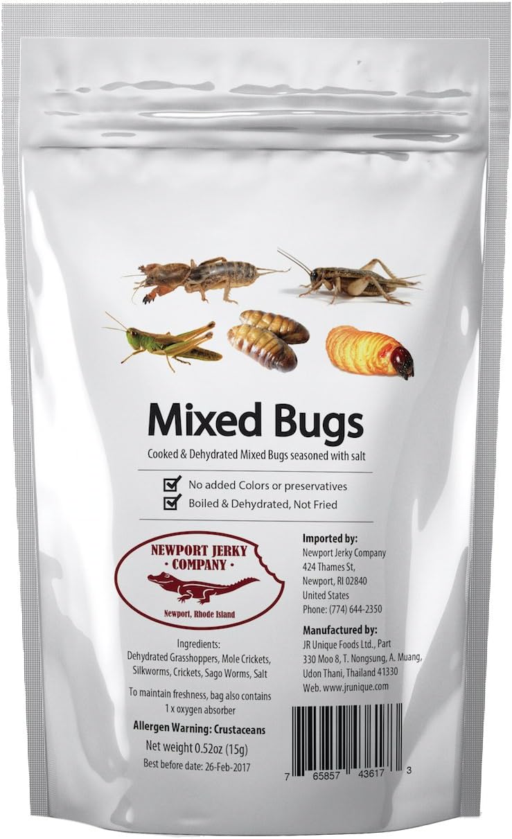 Newport Jerky Company Edible Insects (Mixed Bugs)