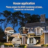 Vista 8 de Paquete de 8 luces LED de 12 voltios en forma de disco para RV, montaje empotrado en el techo, luz de techo de 7 cm, luz de techo de 12 V