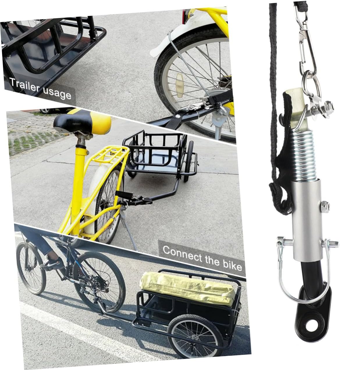 2pcs Bike Trailer Hitch Quick Release Metal Linker for Boys and Girls Bike Trailer Hitch Adapter