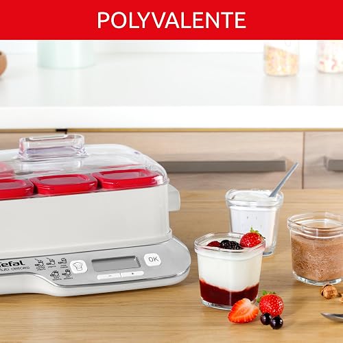 Tefal - Multi Delices Express yogurtiera 6 vasi formato compatto - Rosso - 4
