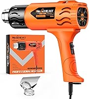 Vista 1 de Pistola de calor – Fusibles de doble protección 1800 W, pistola de aire caliente resistente, 2 ajustes de temperatura 572 ℉ y 1112 ℉ para tubos