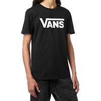 Vans Classic Drop V SS Crew Tee-B, Nero e Bianco