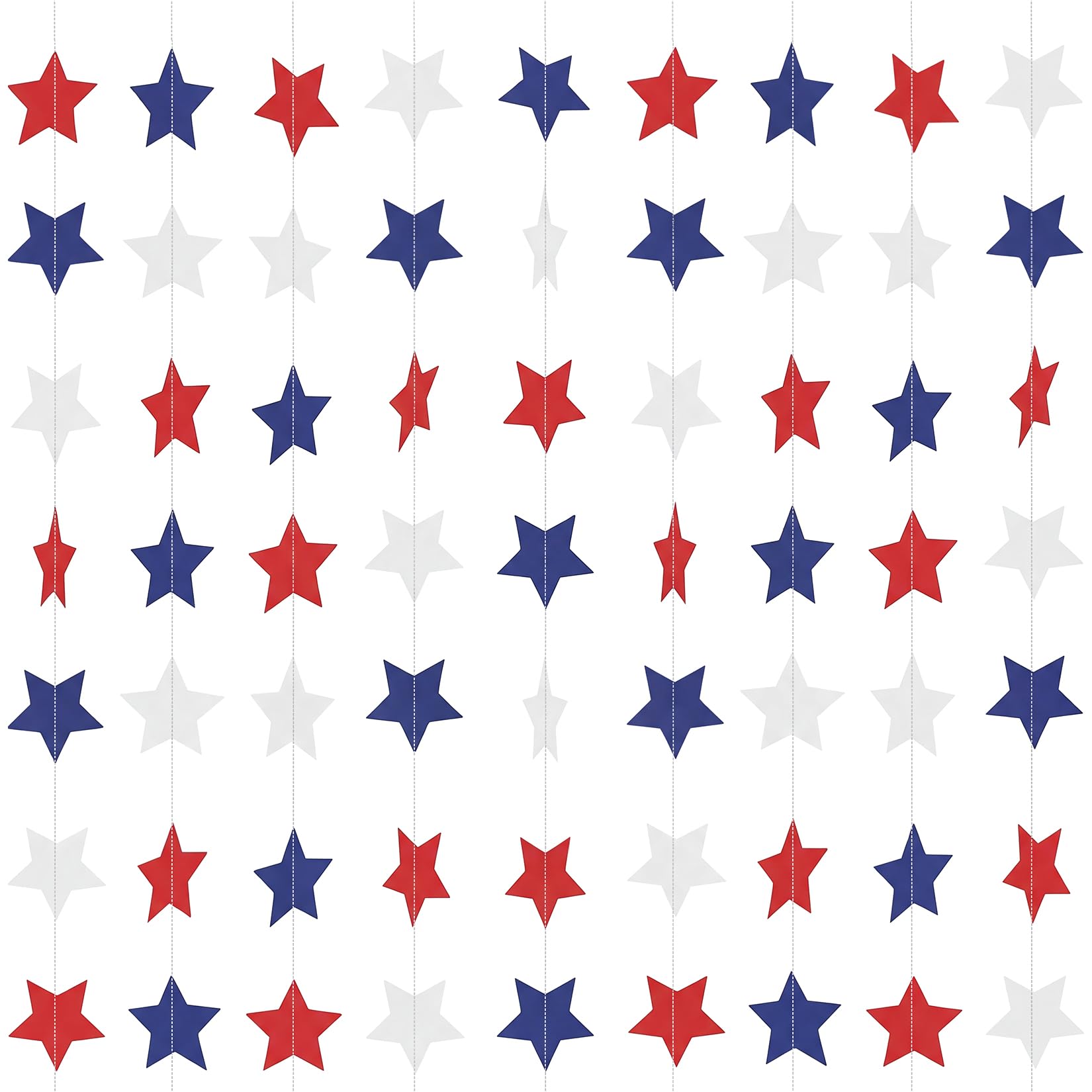 Gold Star Garland - 104 Ft Sparkle Decor -7