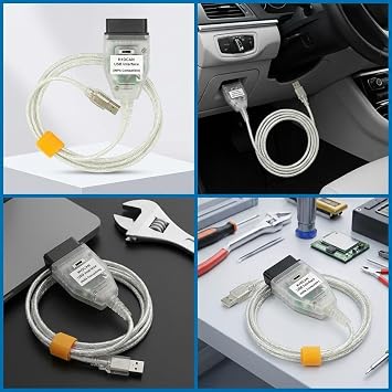 Car Cable Accessories Premium Easy to Install Sturdy Replace Parts Coding Tool with Switch for E60 E91 E81 E90