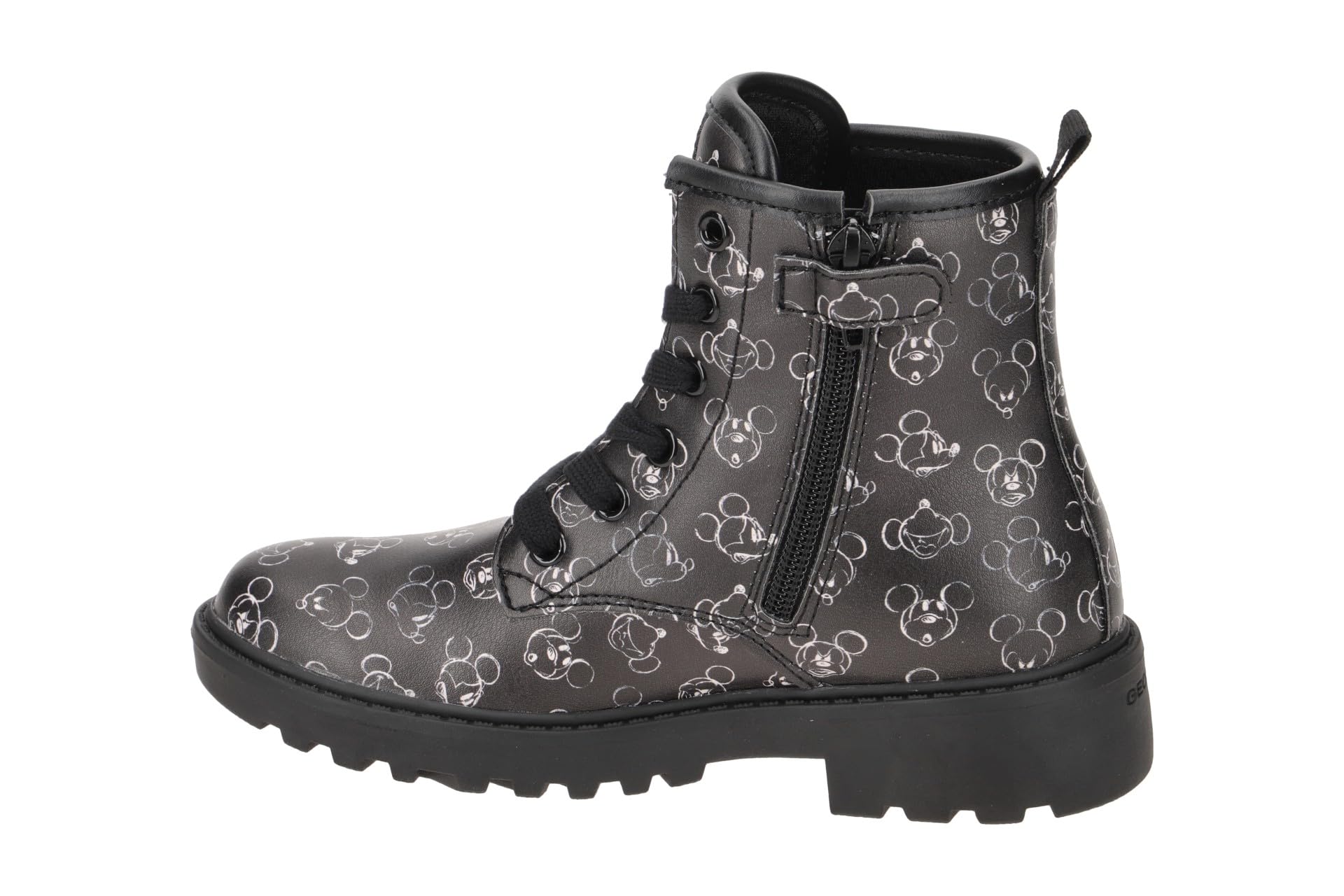 Geox J Casey Girl Ankle Boot, Black, 2.5 UK