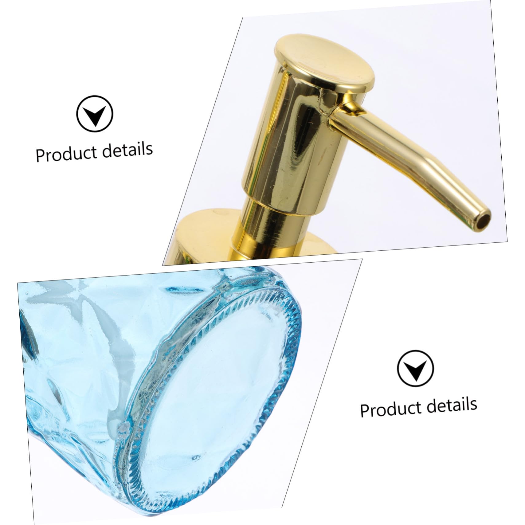 SOIMISS 3stücke Pumpe Für Seifenspender Spenderflasche Aus Glas Für Duschgel Shampoo Gesichtsreiniger Für Reisen Zuhause Und Büro