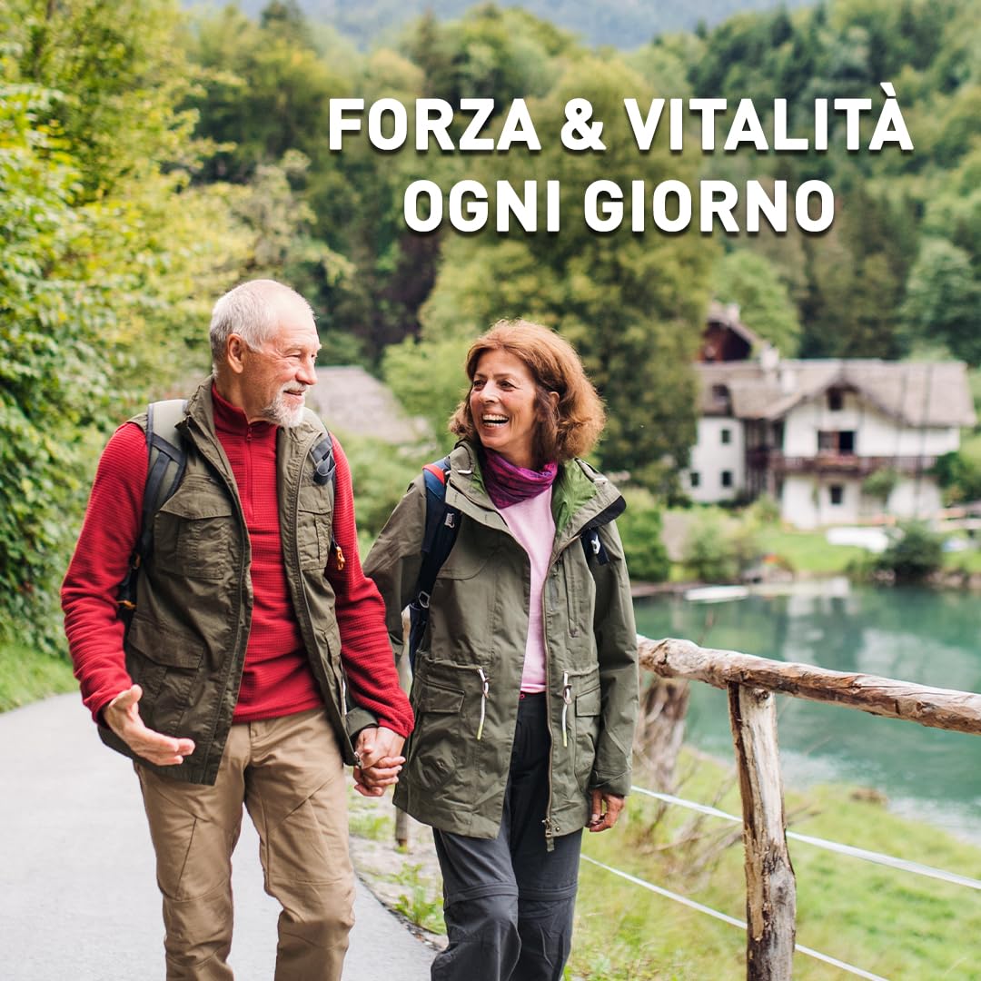 Meritene Forza & Vitalità Bundle - Cioccolato, Vaniglia, Caffè, 270g | 3 barattoli, alimento in polvere con vitamine, minerali e proteine