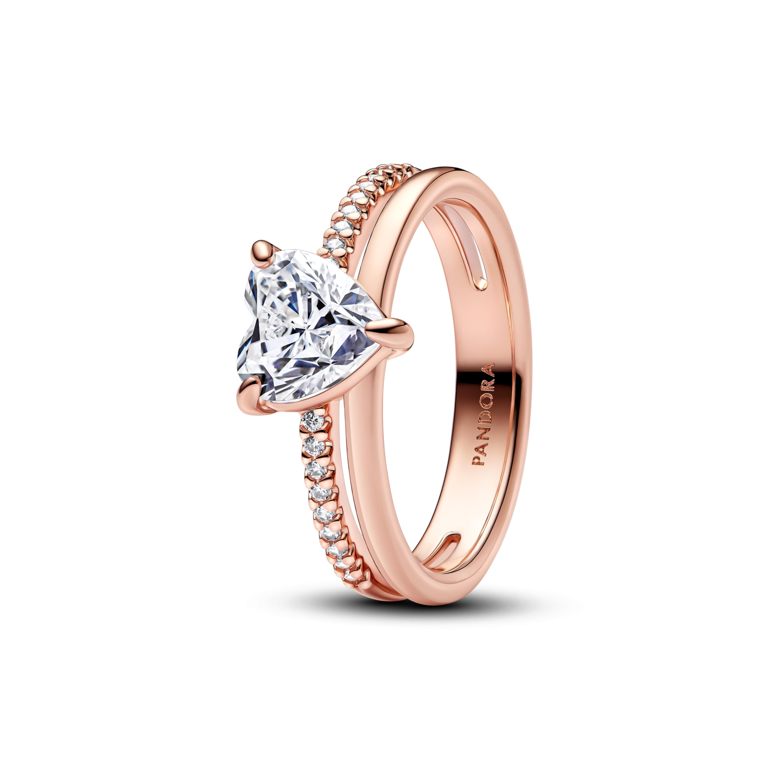 PANDORA Anello Donna Cuore Oro Rosa