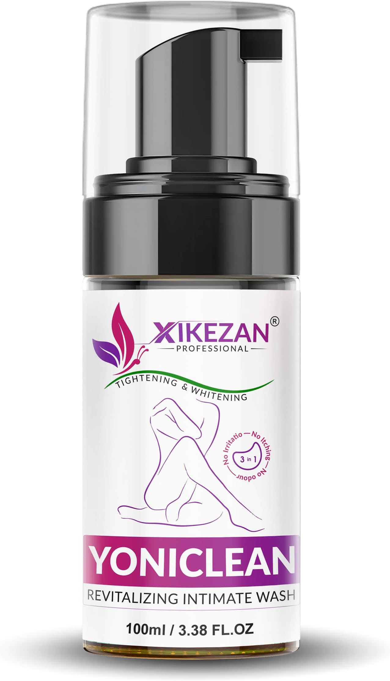 Yoniclean Foam Intimate Wash for Women, with Rose Oil, Tea Tree & Lotus Oil, Gentle Refreshing Intimate Wash 100ml