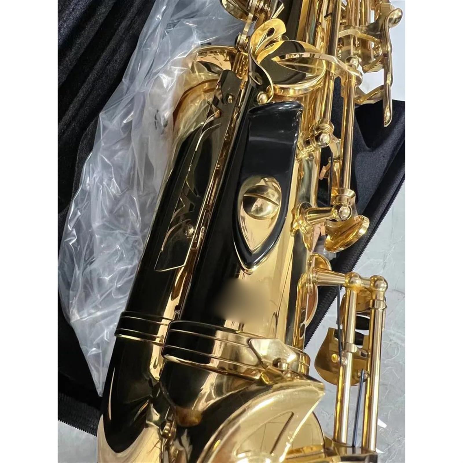 Saksofon Saksofon Altowy Eb, Mosiężny, Złoty Lakier, Instrument Muzyczny, Saksofon E-płaski Z Akcesoriami Do Futerału