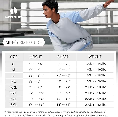 Miniatura 7 de HOTSUIT Traje de sauna para hombre, anti rasgaduras, trajes de sudor para gimnasio, boxeo, chaquetas de entrenamiento