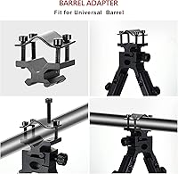 Vista 2 de Bípode de rifle, bípode ligero plegable universal para caza y tiro