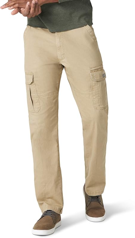 Wrangler Authentics Pantalón cargo elástico de ajuste relajado para hombre