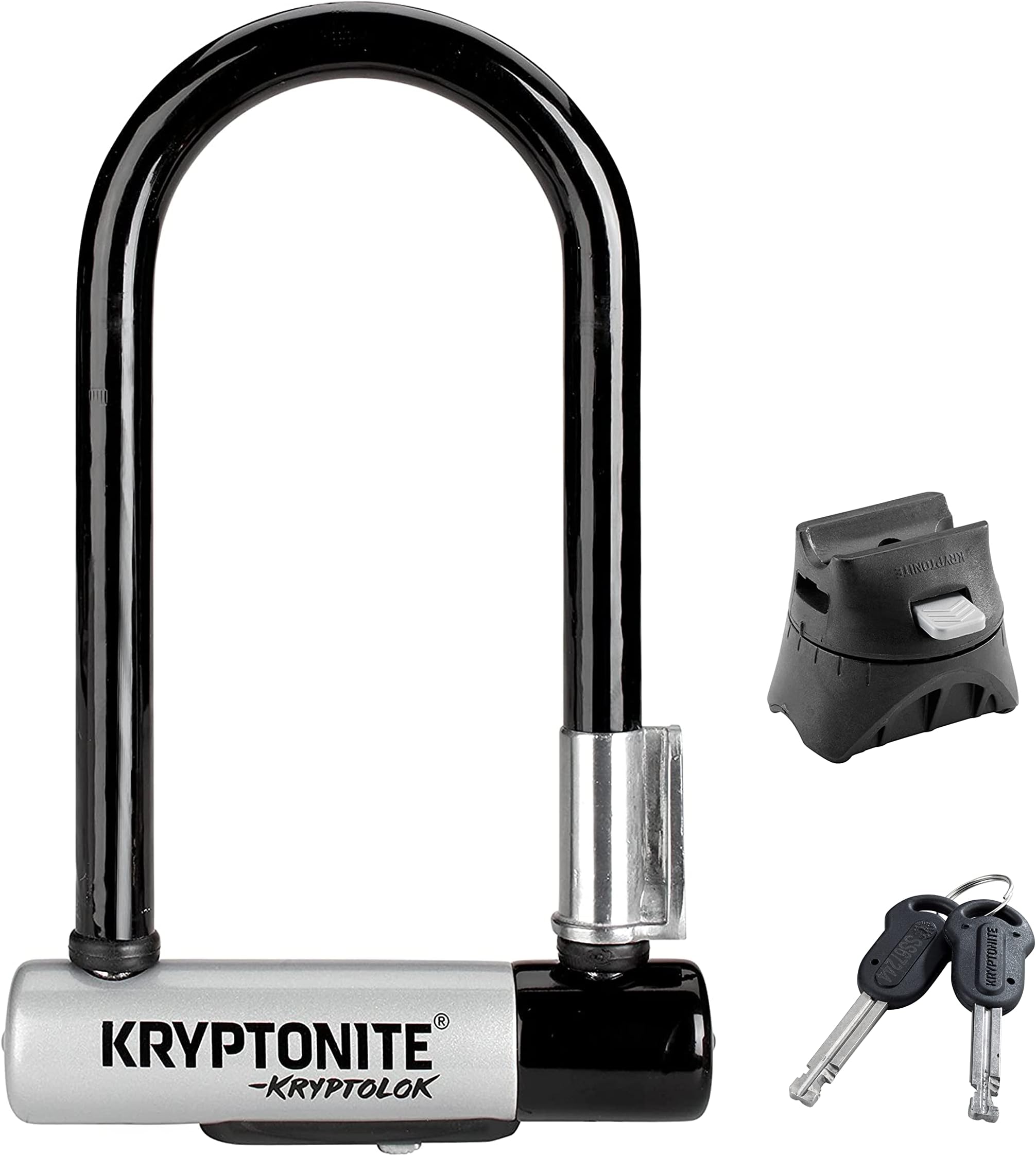 Kryptolock Series 2 Mini-7 Bicycle Lock w/4-Foot Kryptoflex Double Looped Cable